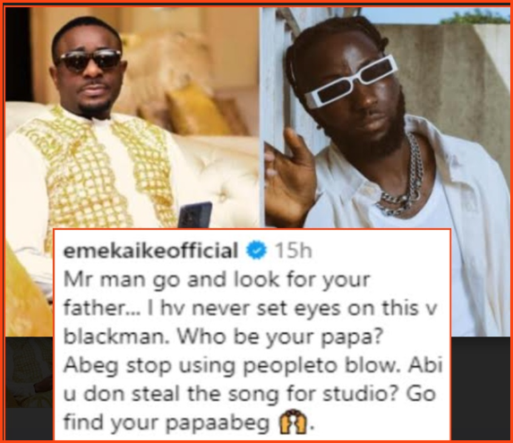Actor Emeka Ike Replies Musician Who Alleged Emeka Is His Father