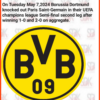 Borrussia Dortmund Knocks PSG In UEFA Champions League