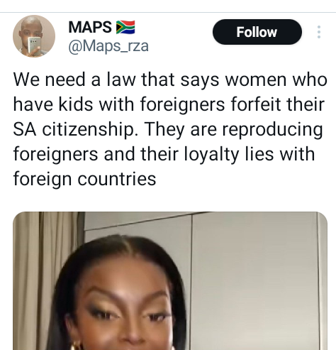 Miss SA 2024: "We need a law that says women who have kids with foreigners forfeit their SA citizenship" – South African man says